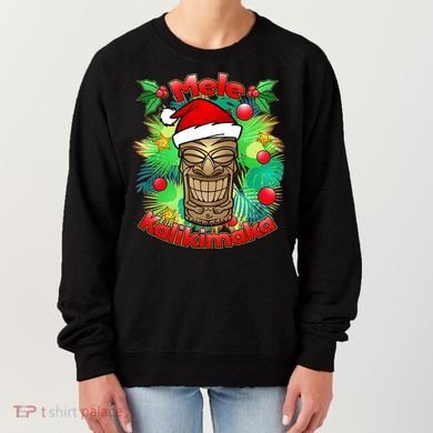 Christmas Tiki Mele Kalikimaka Women's Sweatshirt