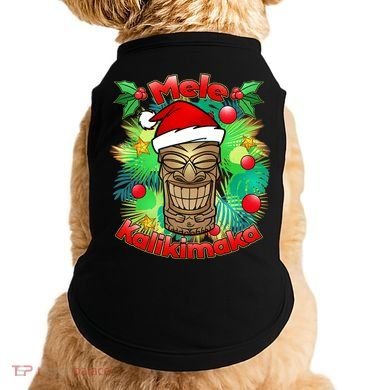 Christmas Tiki Mele Kalikimaka Doggie Tank