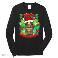 Christmas Tiki Mele Kalikimaka Long Sleeve Shirt thumb 0