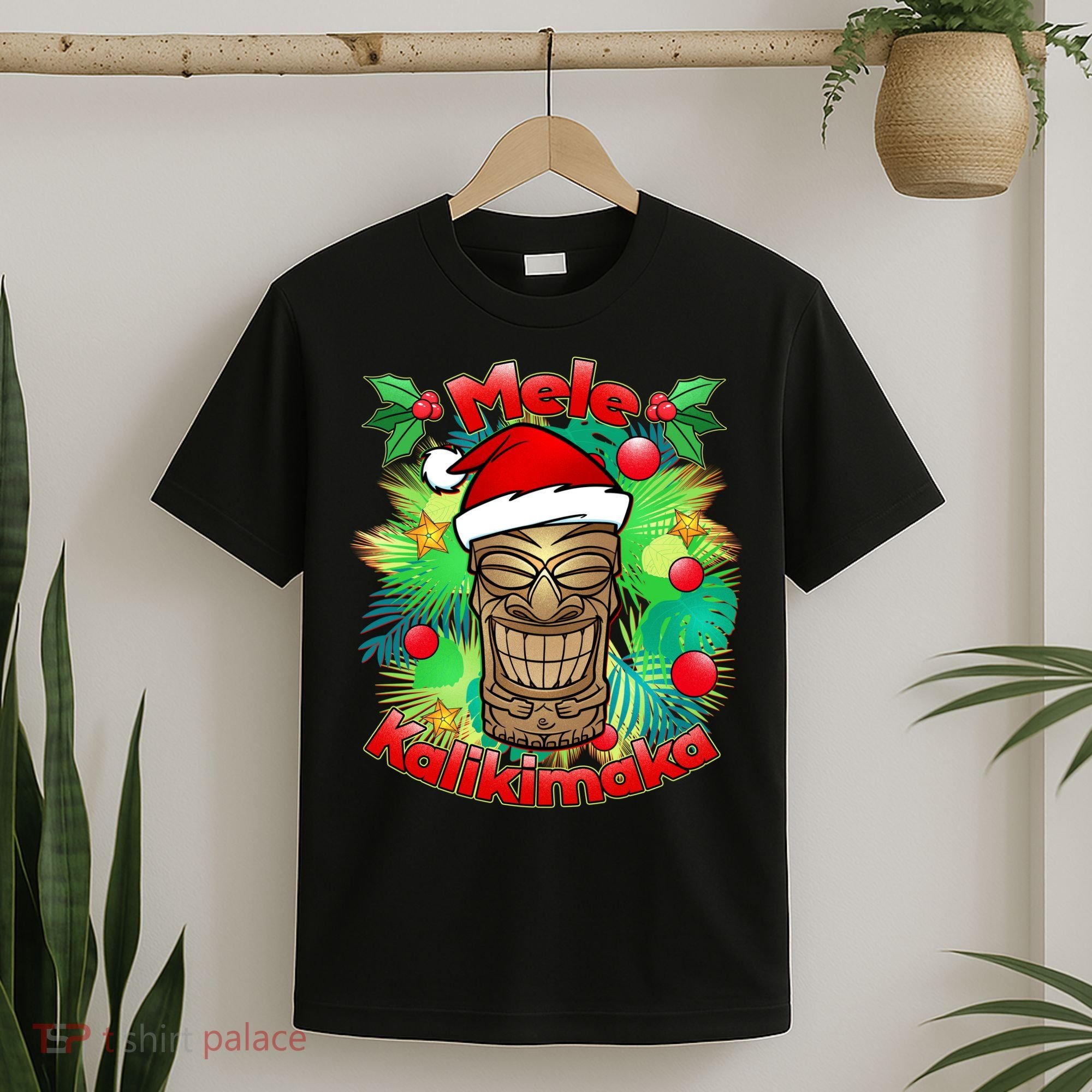 Christmas Tiki Mele Kalikimaka T-Shirt