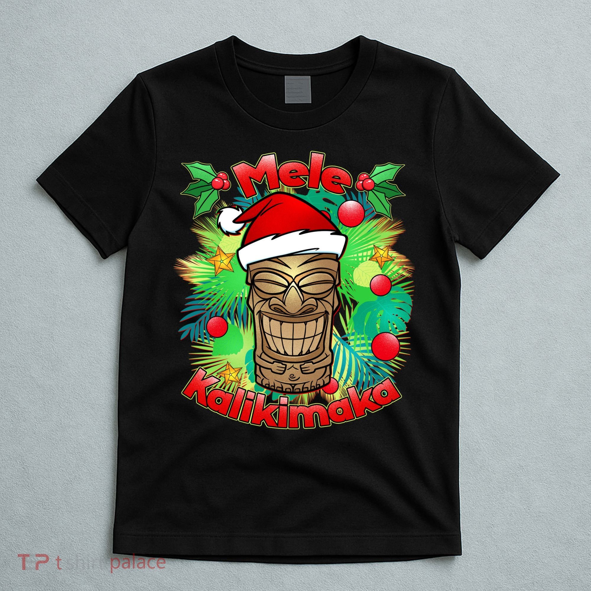 Christmas Tiki Mele Kalikimaka T-Shirt