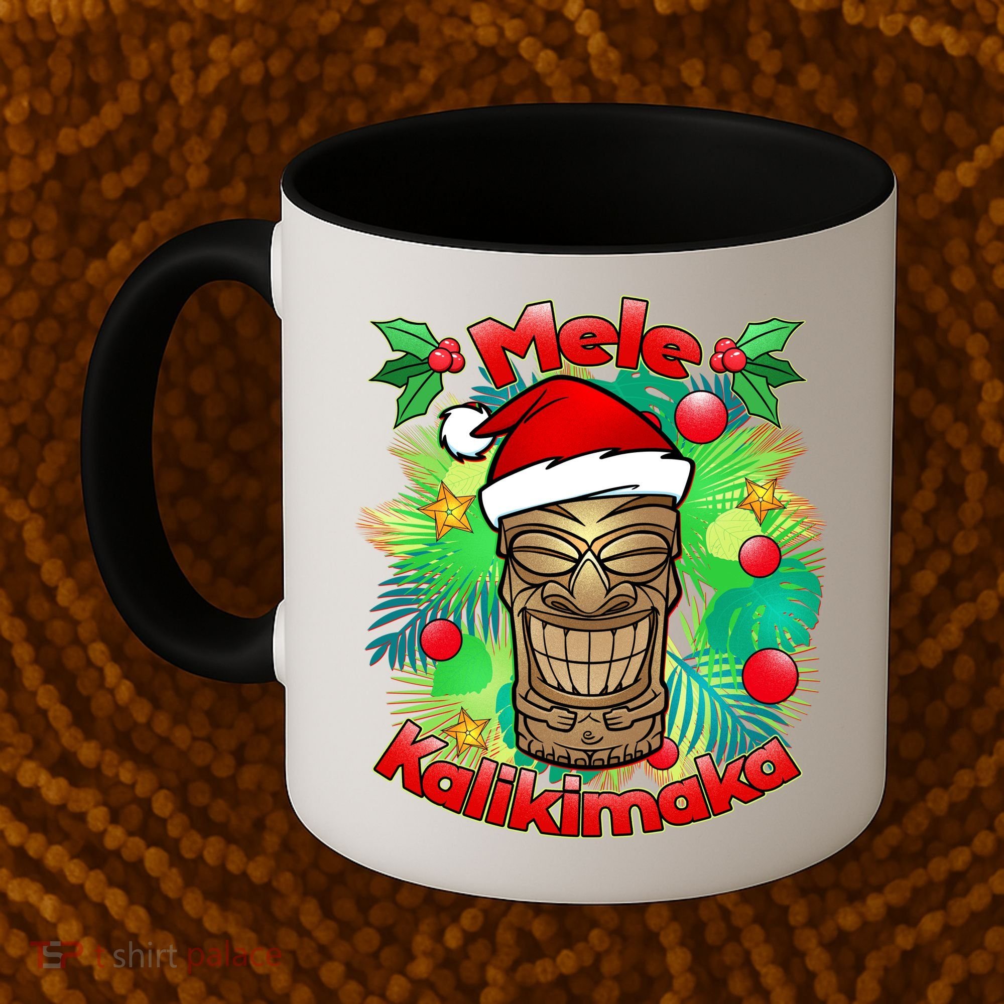 Christmas Tiki Mele Kalikimaka Coffee Mug