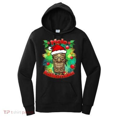 Christmas Tiki Mele Kalikimaka Women's Hoodie
