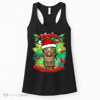 Christmas Tiki Mele Kalikimaka Women's Tank Top
