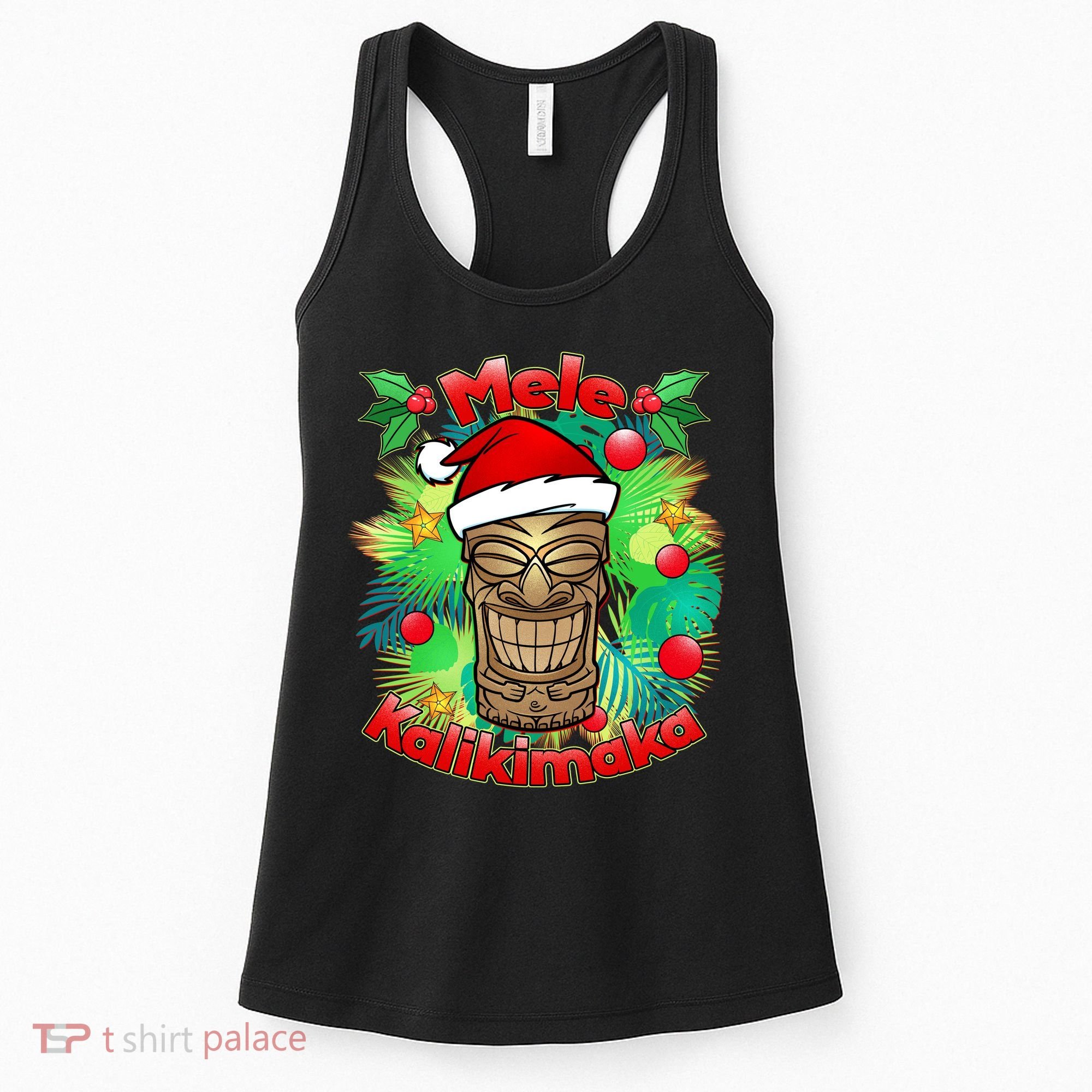 Christmas Tiki Mele Kalikimaka Women's Tank Top