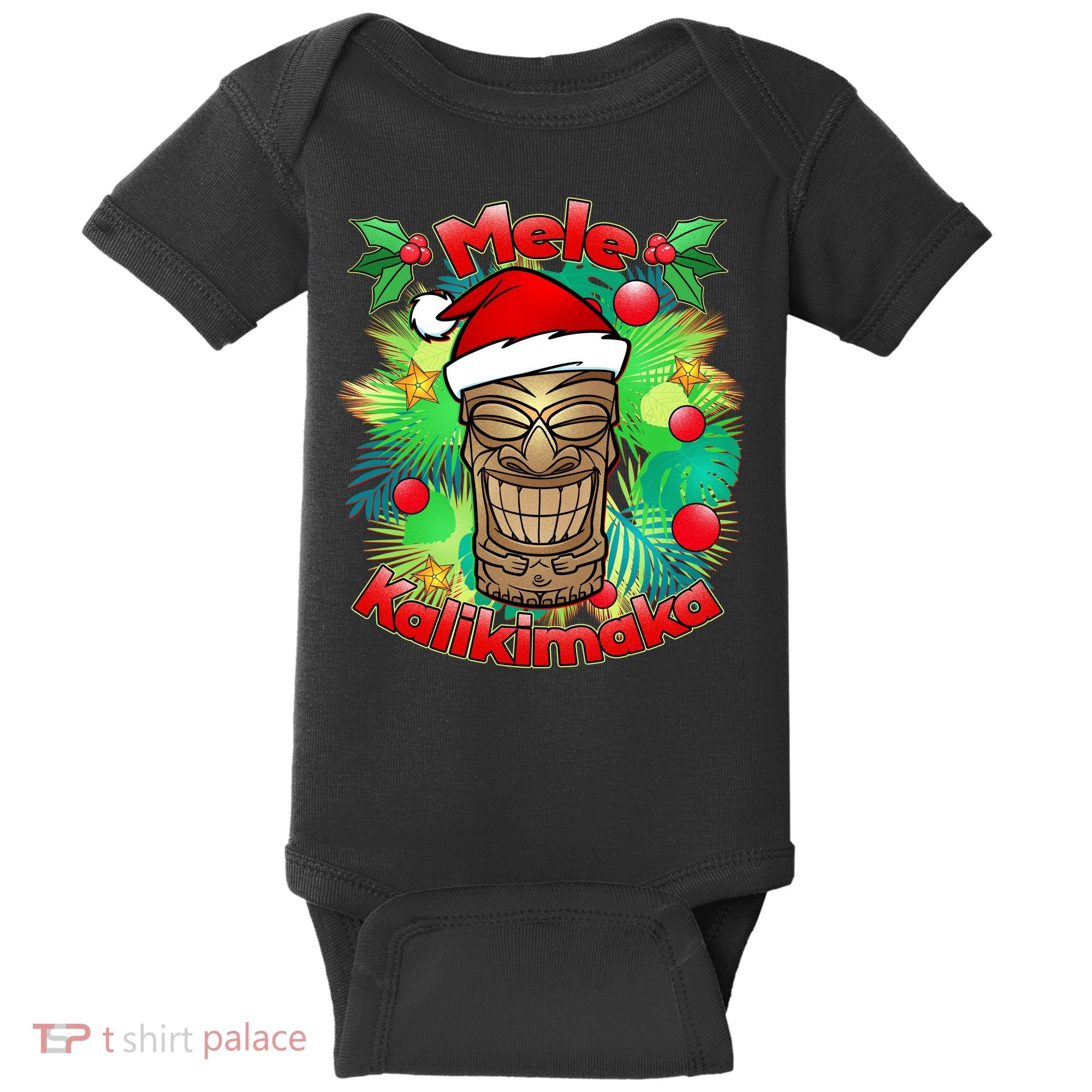 Christmas Tiki Mele Kalikimaka Baby Bodysuit