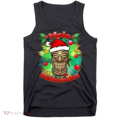 Christmas Tiki Mele Kalikimaka Tank Top