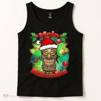 Christmas Tiki Mele Kalikimaka Tank Top thumb 2