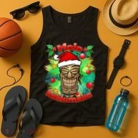 Christmas Tiki Mele Kalikimaka Tank Top thumb 4