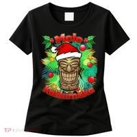 Christmas Tiki Mele Kalikimaka Women's T-Shirt thumb 0