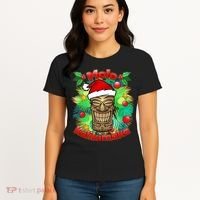 Christmas Tiki Mele Kalikimaka Women's T-Shirt thumb 4
