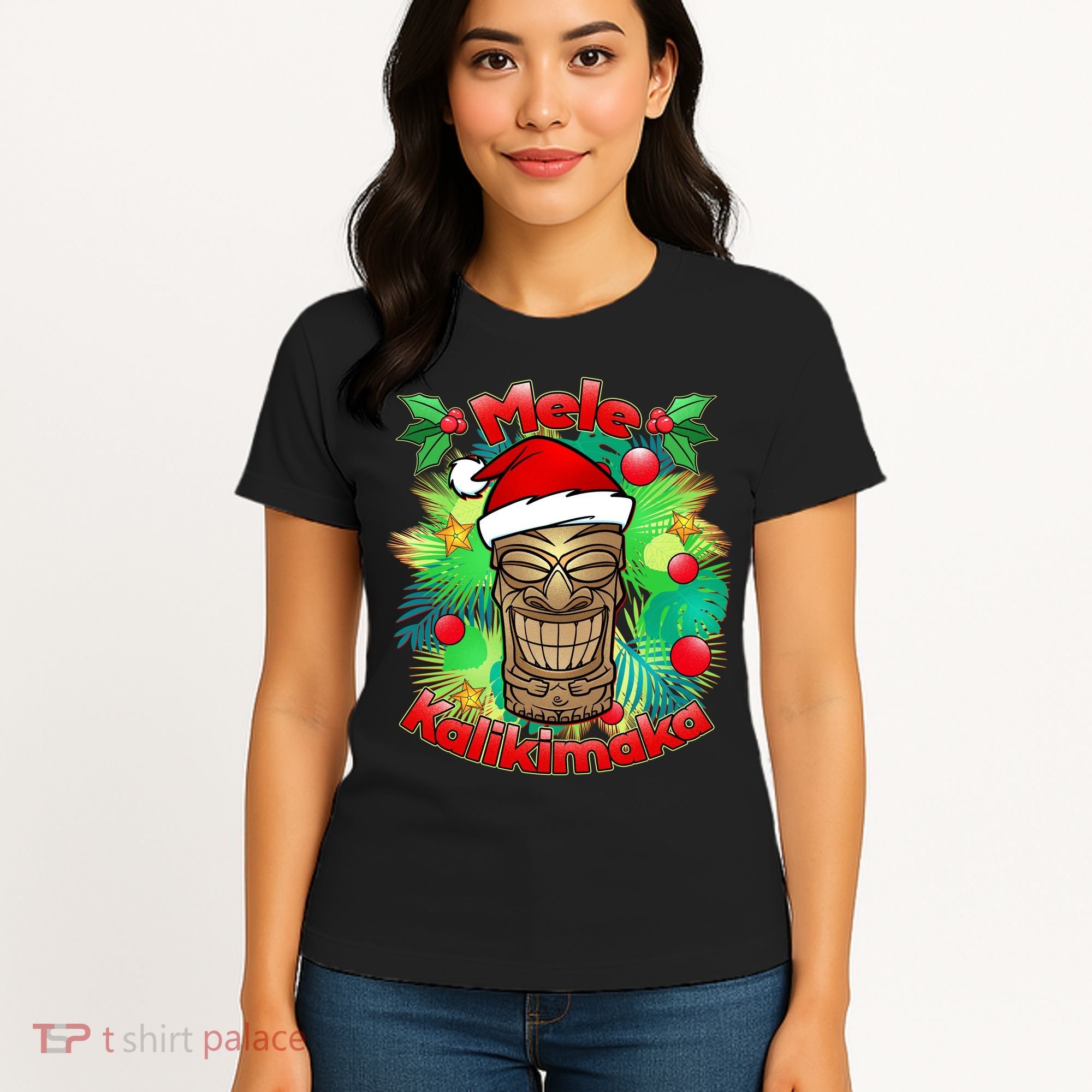 Christmas Tiki Mele Kalikimaka Women's T-Shirt