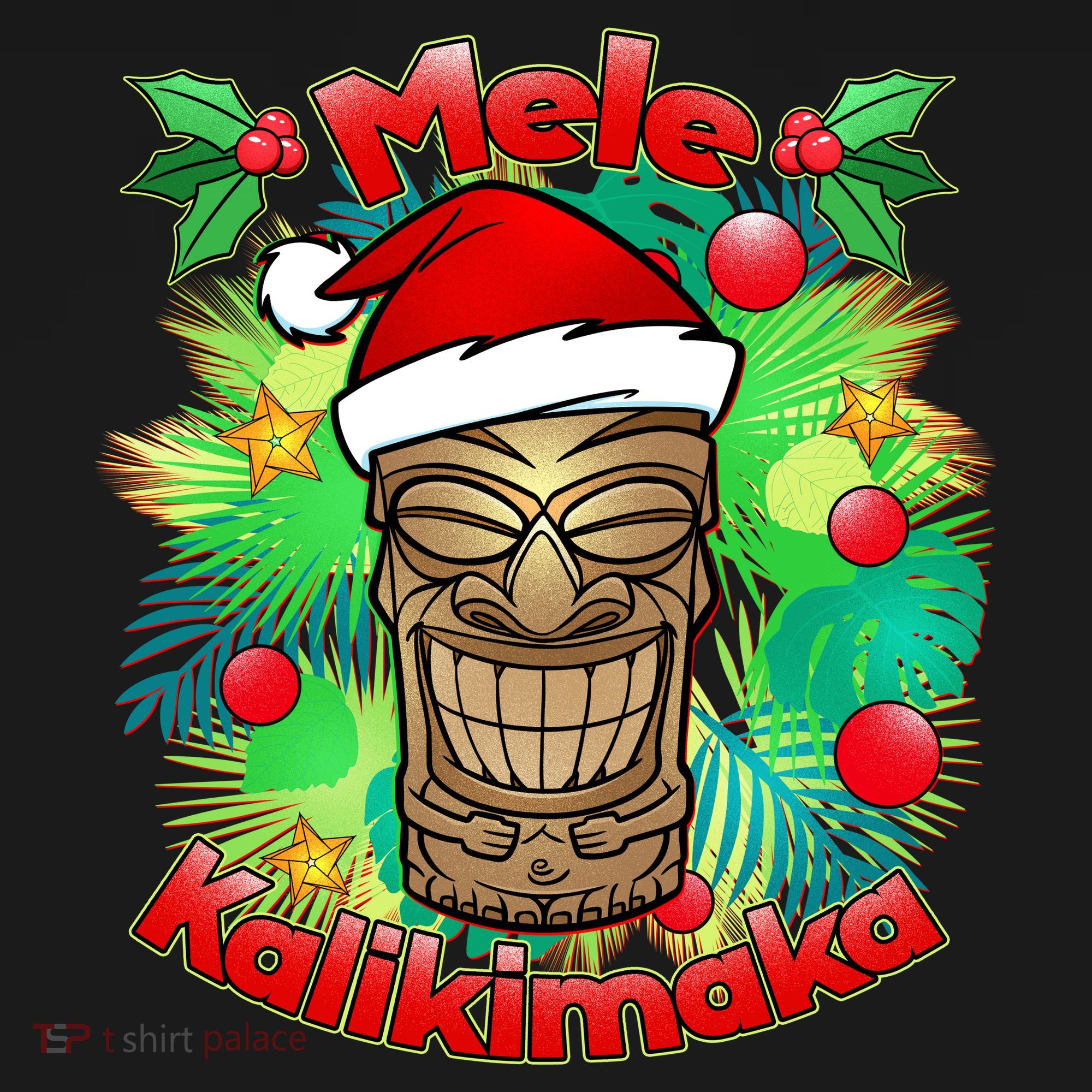 Christmas Tiki Mele Kalikimaka Women's T-Shirt