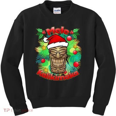 Christmas Tiki Mele Kalikimaka Kids Sweatshirt