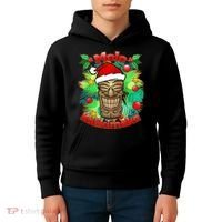 Christmas Tiki Mele Kalikimaka Kids Hoodie thumb 4