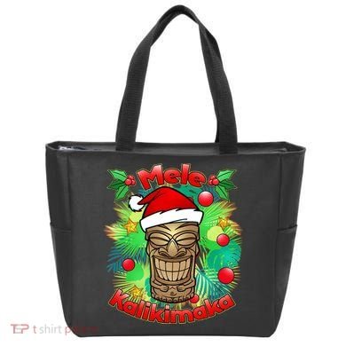Christmas Tiki Mele Kalikimaka Tote Bag