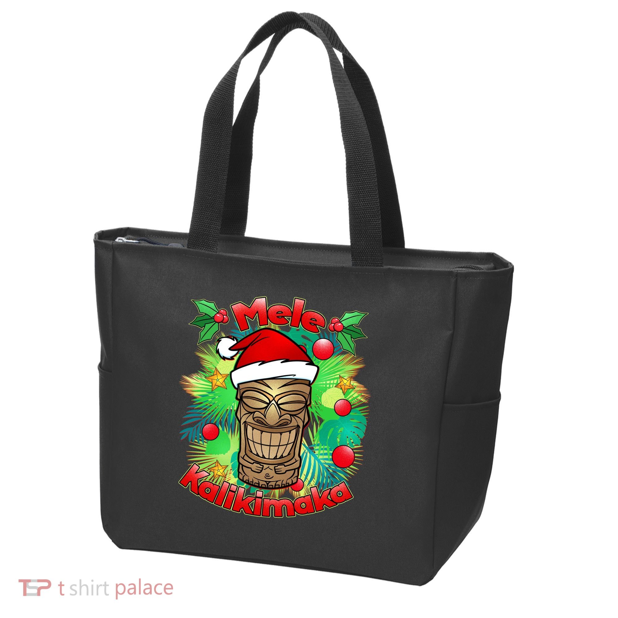Christmas Tiki Mele Kalikimaka Tote Bag
