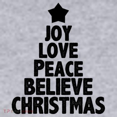 Christmas Tree Joy Love Peace Believe Women's Racerback Cropped Tank