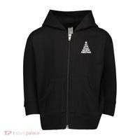 Christmas Tree Joy Love Peace Believe Toddler Zip Fleece Hoodie thumb 0