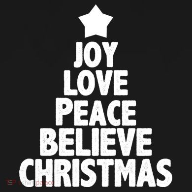 Christmas Tree Joy Love Peace Believe Infant Fleece One Piece
