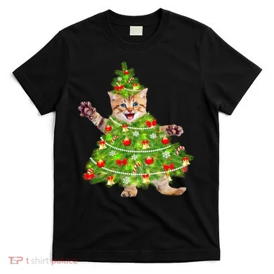 Christmas Tree Kitten T-Shirt