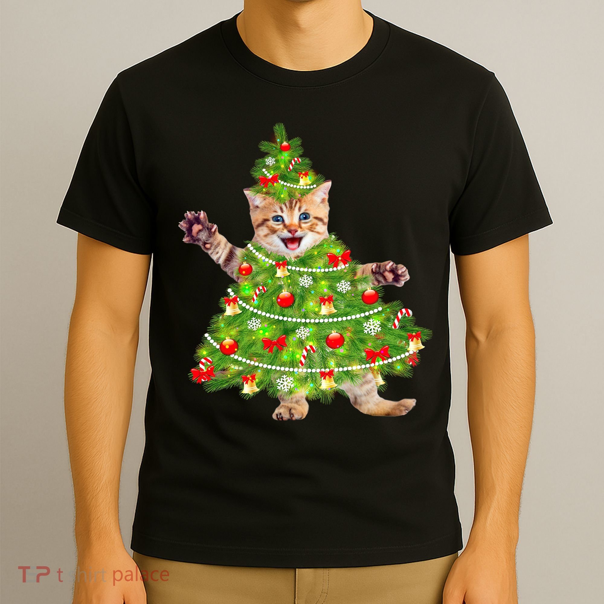 Christmas Tree Kitten T-Shirt