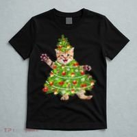 Christmas Tree Kitten T-Shirt thumb 5