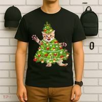 Christmas Tree Kitten T-Shirt thumb 6