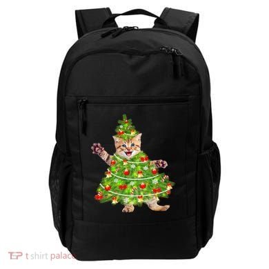 Christmas Tree Kitten Backpack
