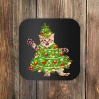 Christmas Tree Kitten Coaster thumb 0