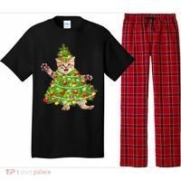 Christmas Tree Kitten Pajama Set thumb 0