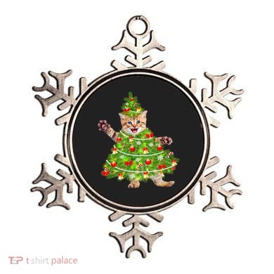 Christmas Tree Kitten Ornament