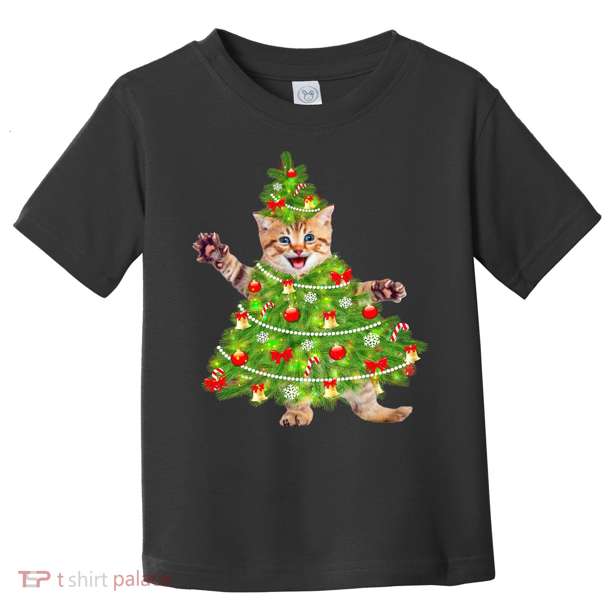 Christmas Tree Kitten Toddler T-Shirt