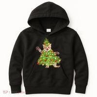 Christmas Tree Kitten Kids Hoodie thumb 0