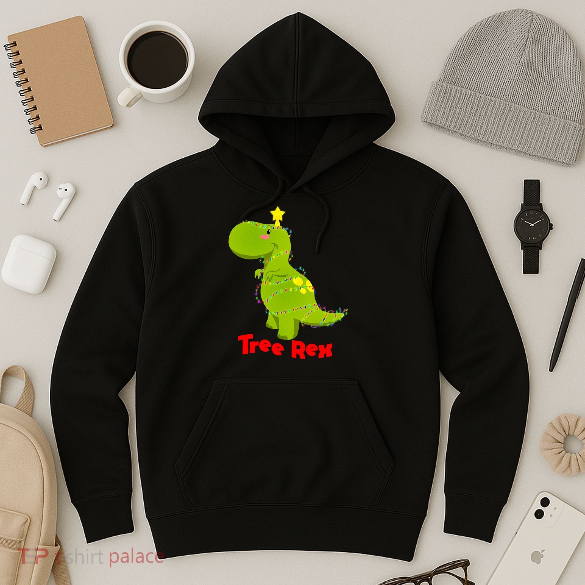 Christmas Tree Rex Hoodie