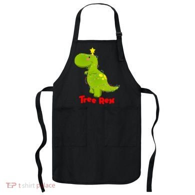 Christmas Tree Rex Apron