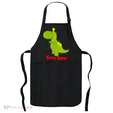 Christmas Tree Rex Apron