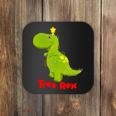 Christmas Tree Rex Coaster