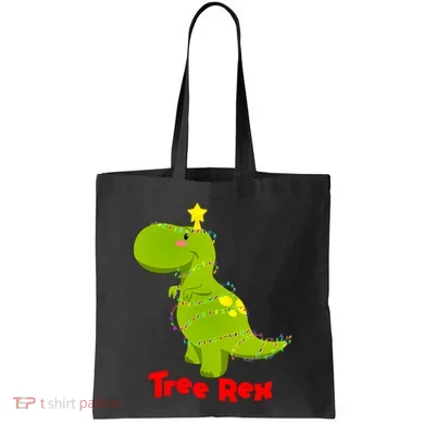 Christmas Tree Rex Tote Bag