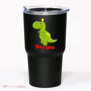 Christmas Tree Rex Tumbler