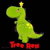 Christmas Tree Rex Mousepad thumb 1