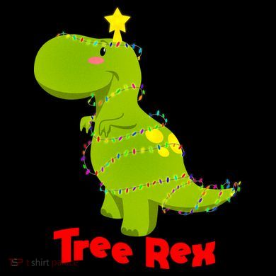 Christmas Tree Rex Tall Hoodie
