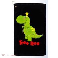 Christmas Tree Rex Golf Towel thumb 0