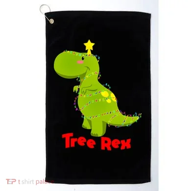Christmas Tree Rex Golf Towel