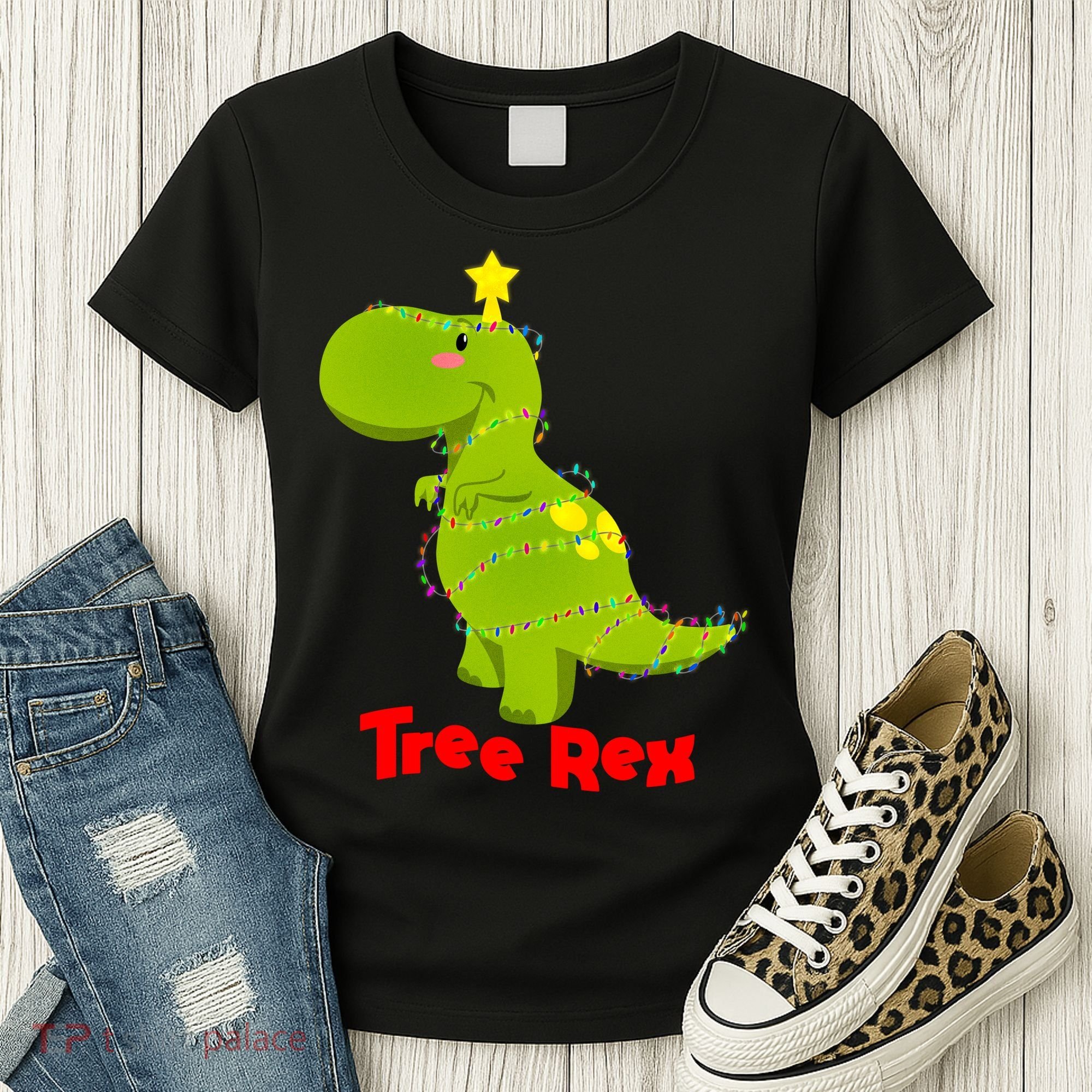Christmas Tree Rex Women's T-Shirt