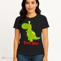Christmas Tree Rex Women's T-Shirt thumb 4