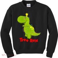 Christmas Tree Rex Kids Sweatshirt thumb 0