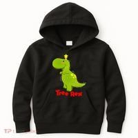 Christmas Tree Rex Kids Hoodie thumb 0