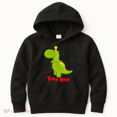 Christmas Tree Rex Kids Hoodie