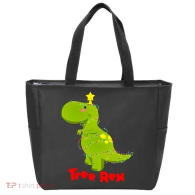 Christmas Tree Rex Tote Bag